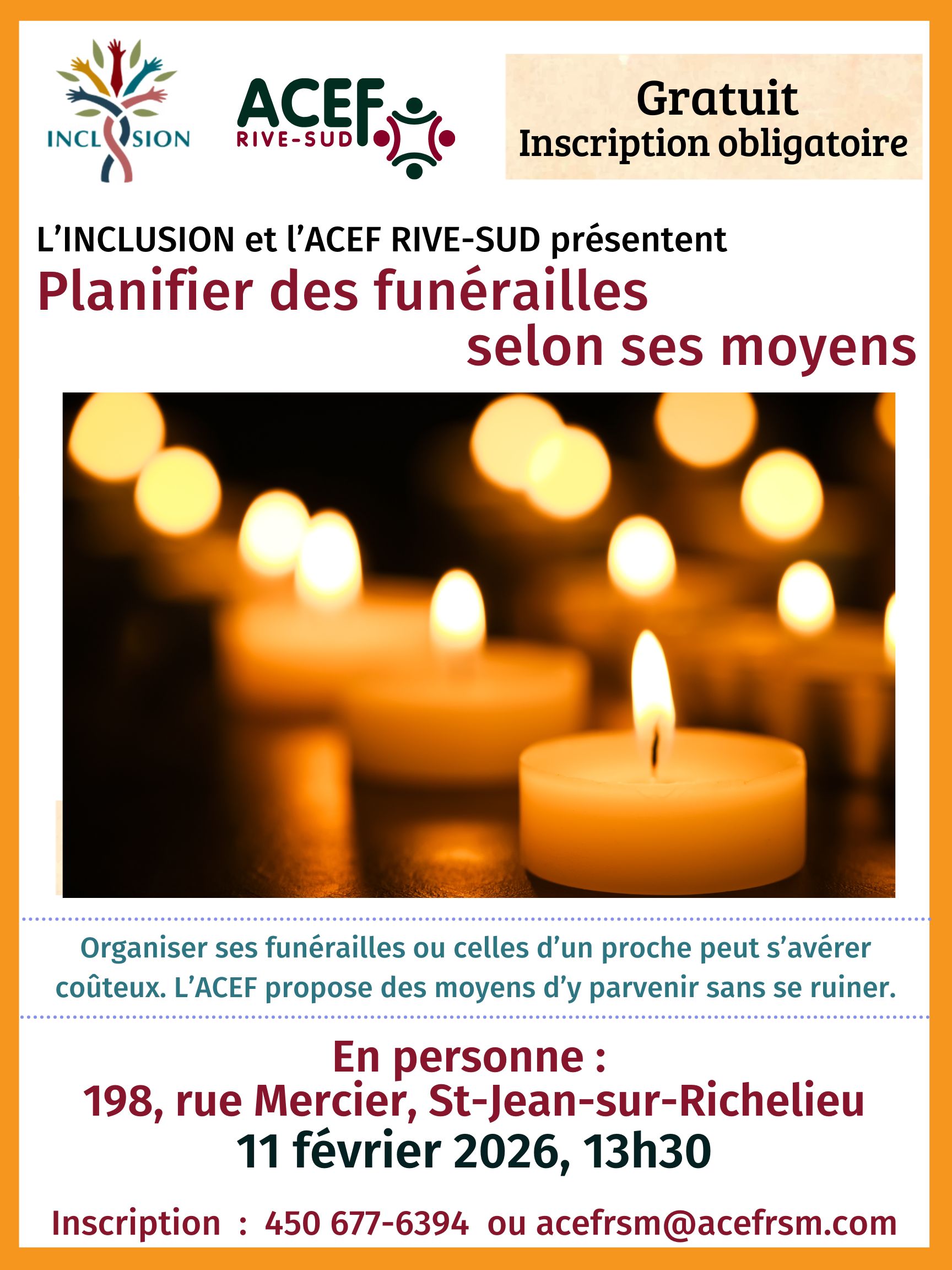 Affiche Frais funéraires St-Jean